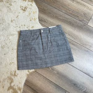 American Eagle super stretch high rise plaid mini skirt